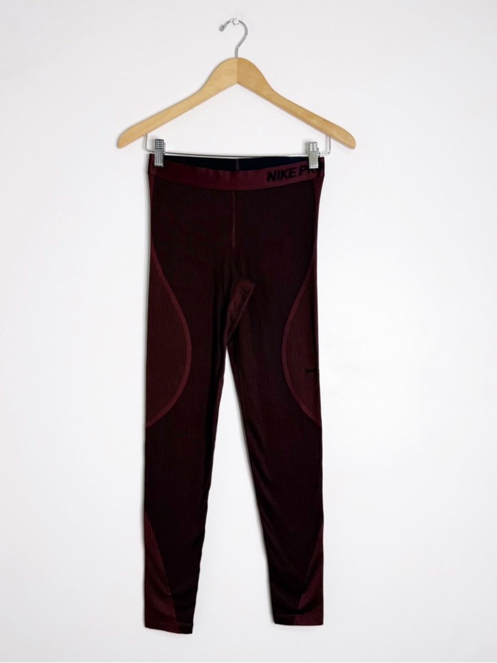 Nike Pro Hyperwarm Leggings Small Purple Compression Training Tights - Picture 4 of 7
